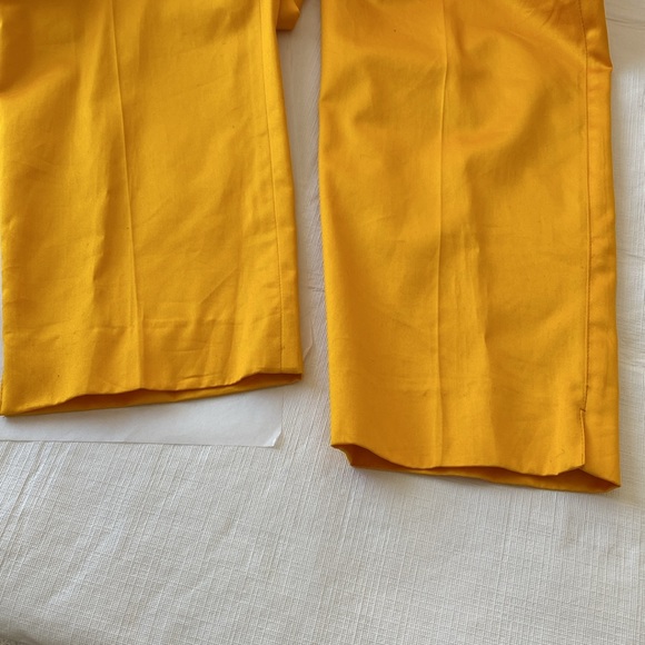 Vintage Escada Cotton Pant - Goldenrod - Size EU 42 - Picture 5 of 5